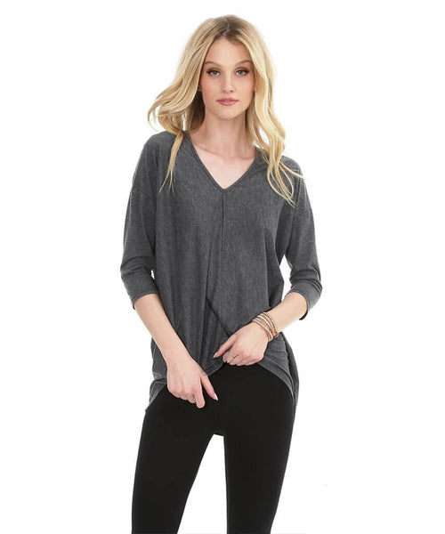 3/4 Dolman Sleeve Top Grey - clearpathherbicide