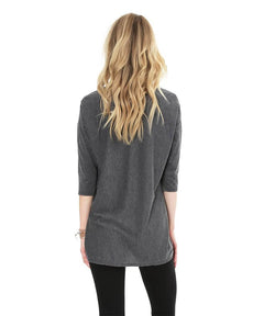 3/4 Dolman Sleeve Top Grey - clearpathherbicide