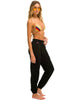 5 Stripe Black Neon Rainbow Women's Sweatpant - clearpathherbicide