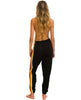 5 Stripe Black Neon Rainbow Women's Sweatpant - clearpathherbicide