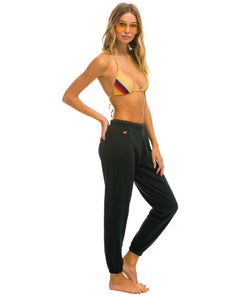 5 Stripe Charcoal Blue Women's Sweatpant - clearpathherbicide