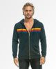 5 Stripe Neon Rainbow Hoodie Charcoal - clearpathherbicide