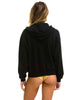 5 Stripe Neon Rainbow Relaxed Hoodie Black - clearpathherbicide