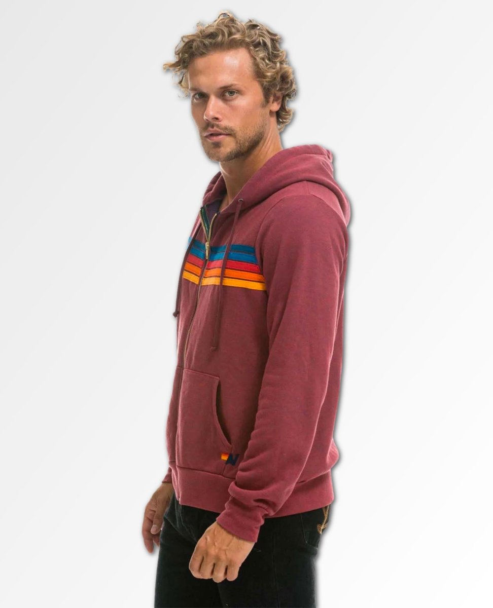 5 Stripe Plum Unisex Hoodie - clearpathherbicide