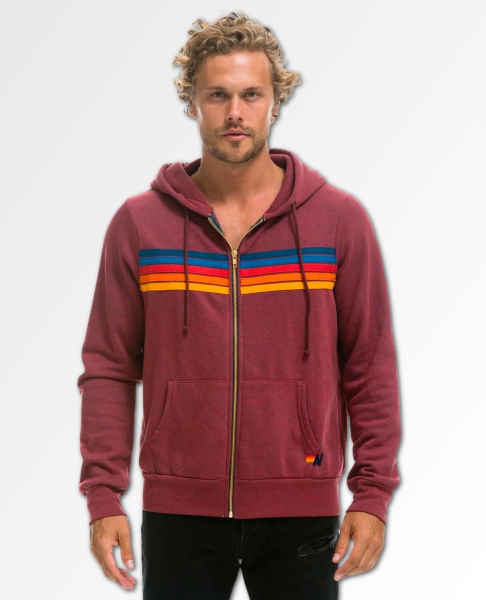 5 Stripe Plum Unisex Hoodie - clearpathherbicide