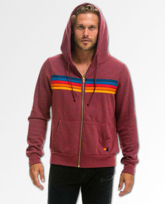 5 Stripe Plum Unisex Hoodie - clearpathherbicide