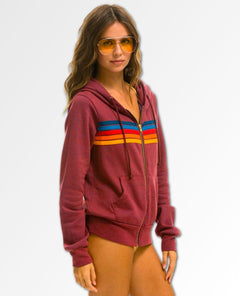 5 Stripe Plum Unisex Hoodie - miamidrugpossession