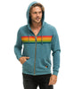 6 Stripe Hoodie Blue Serape Rainbow - miamidrugpossession