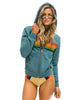 6 Stripe Hoodie Blue Serape Rainbow - clearpathherbicide