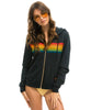 6 Stripe Hoodie Charcoal Serape Rainbow - clearpathherbicide