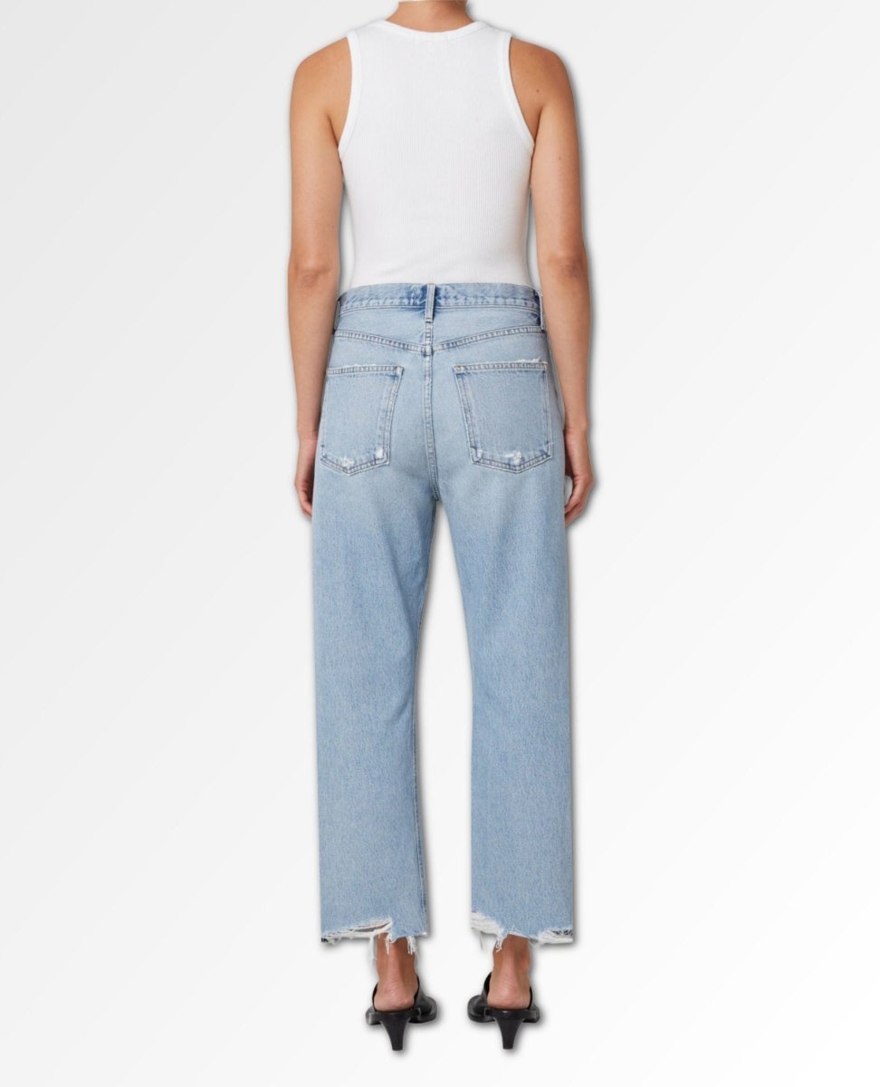 90'S Mid rise Loose Fit Crop Nerve - miamidrugpossession