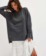 Phoebe Pullover Dark Heather Grey