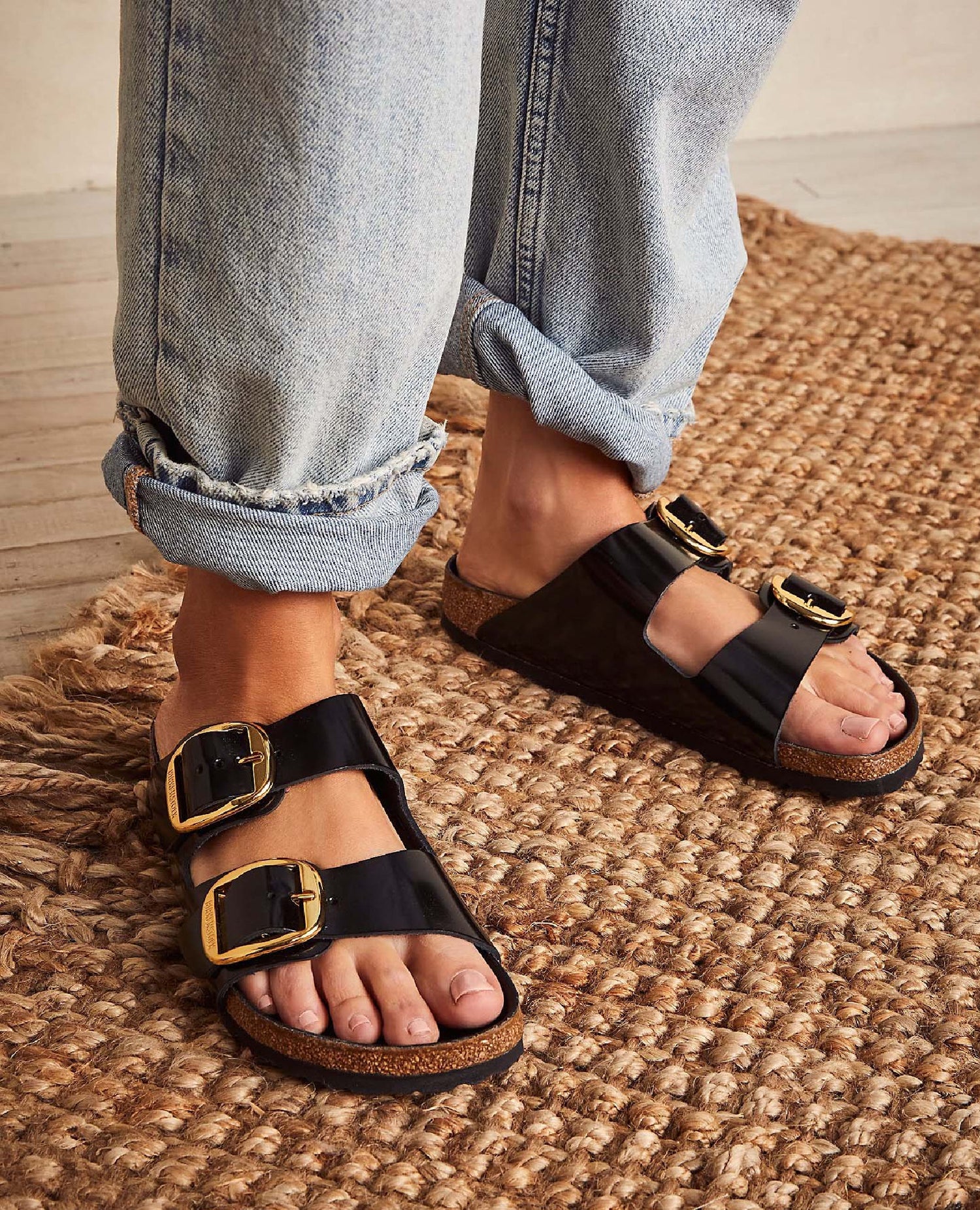 Arizona High Shine Black Birkenstock