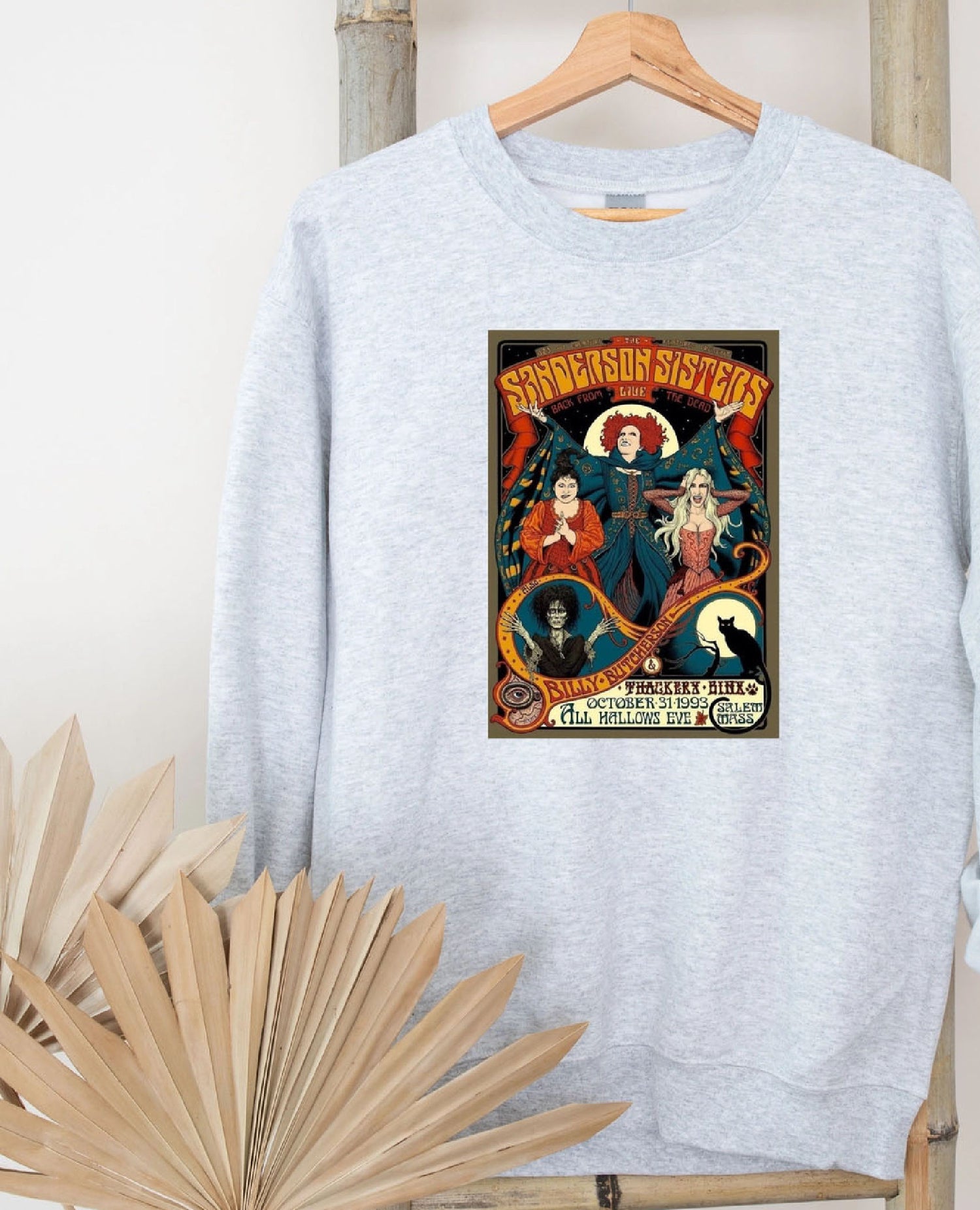 Sanderson Sisters Grey Graphic Sweatshirt