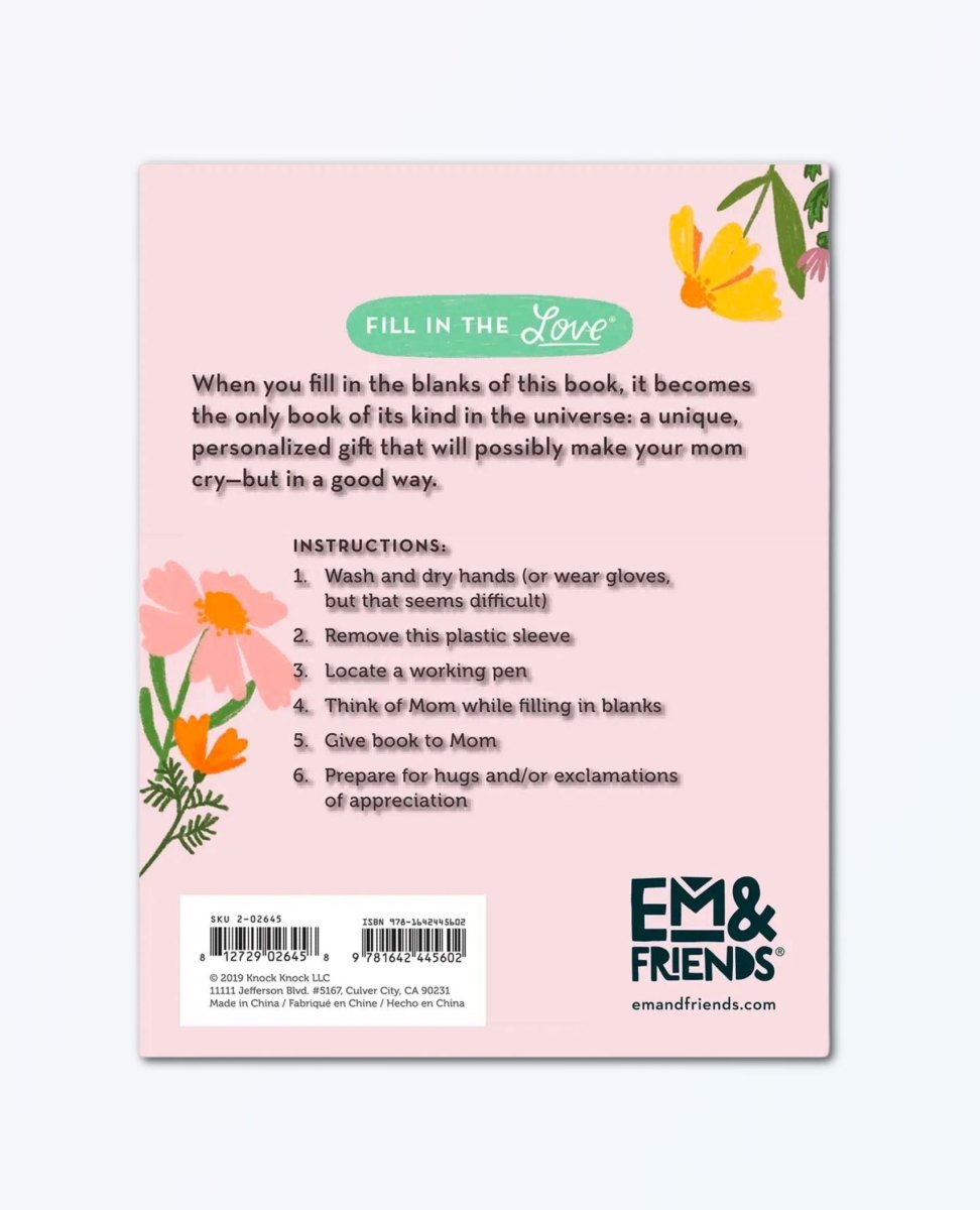 About Mom Fill in the Love Journal - clearpathherbicide