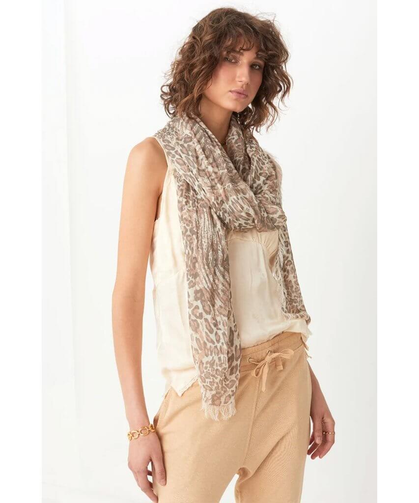 Ada Travel Scarf Leopard - miamidrugpossession