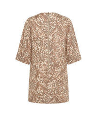 Ada Tunic Dress Leopard - PINK ARROWS