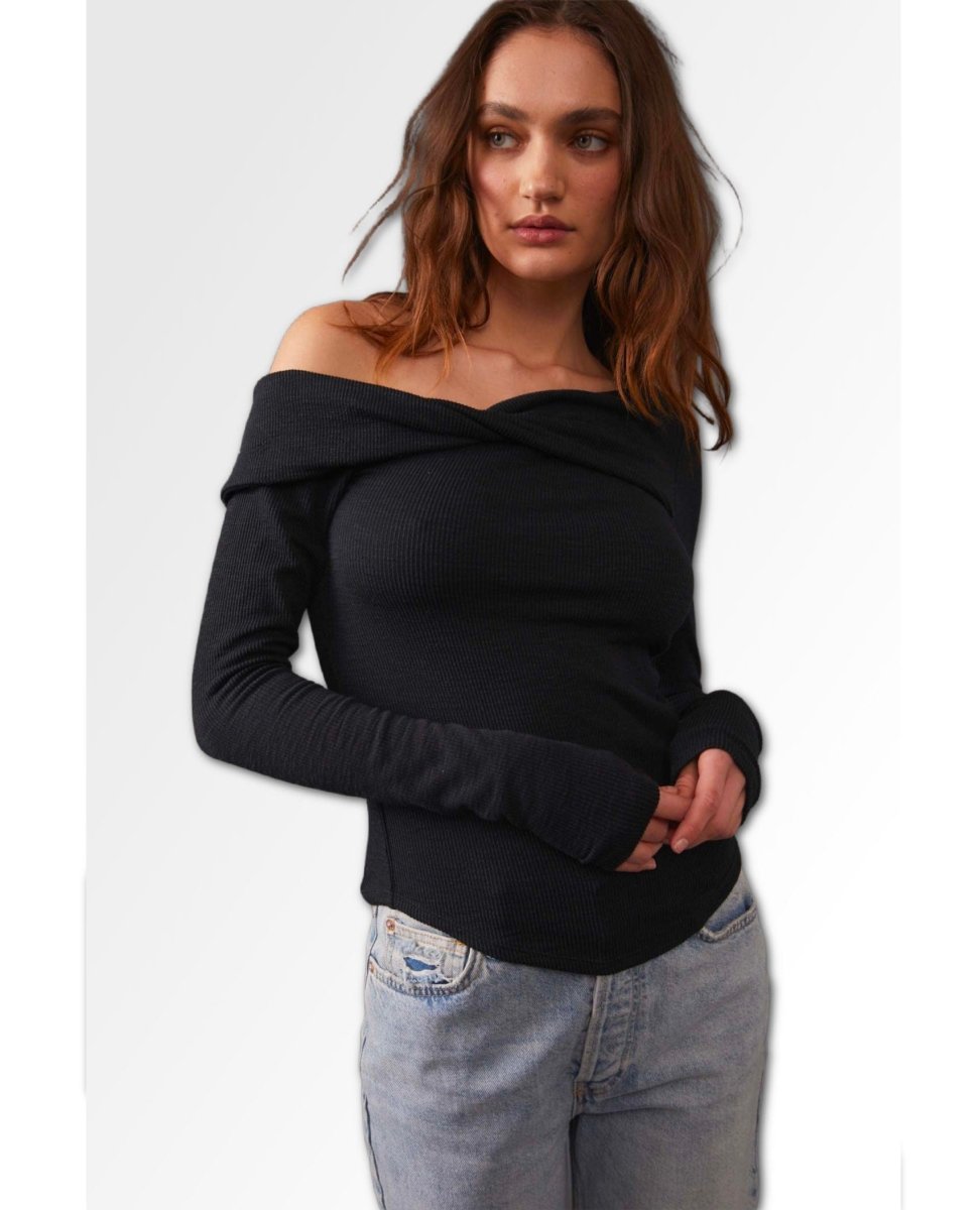 Addie Layering Top Black - miamidrugpossession