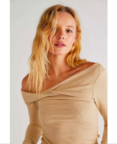 Addie Layering Top Wheat - miamidrugpossession