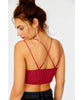 Adella Bralette Lipstick Red - miamidrugpossession