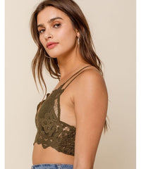 Adella Bralette Olive Sparrow - PINK ARROWS