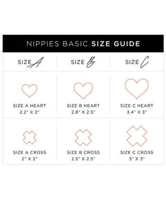 Adhesive Nippies Covers Creme Heart - clearpathherbicide