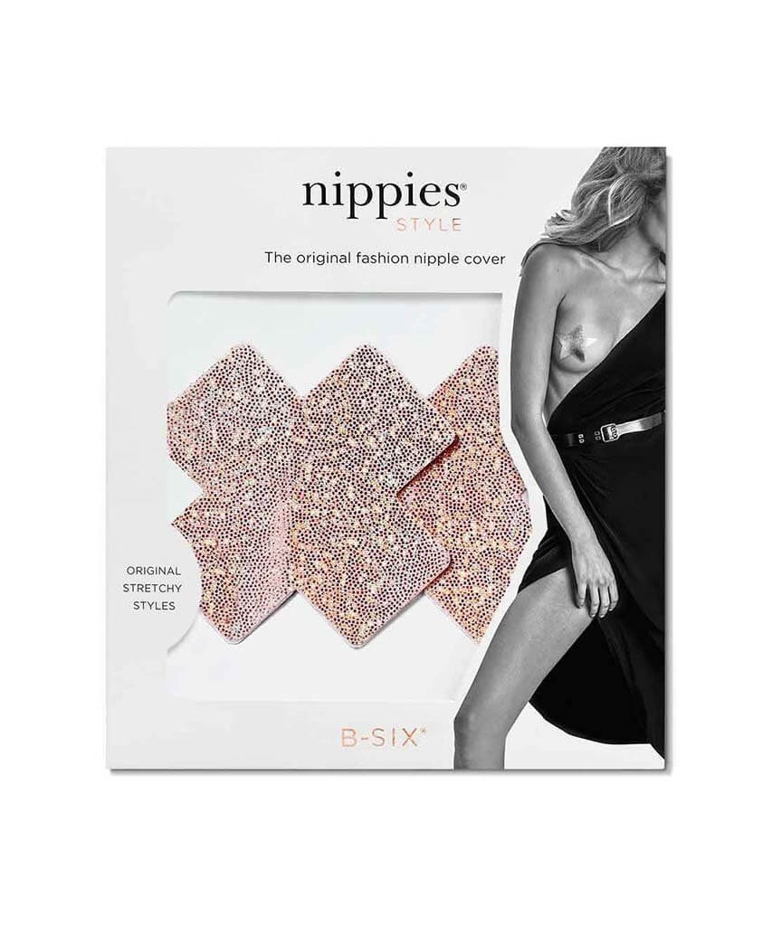 Adhesive Nippies Covers Sandy Rose Cross - miamidrugpossession