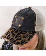 Adjustable LV Mesh Denim Leopard - miamidrugpossession