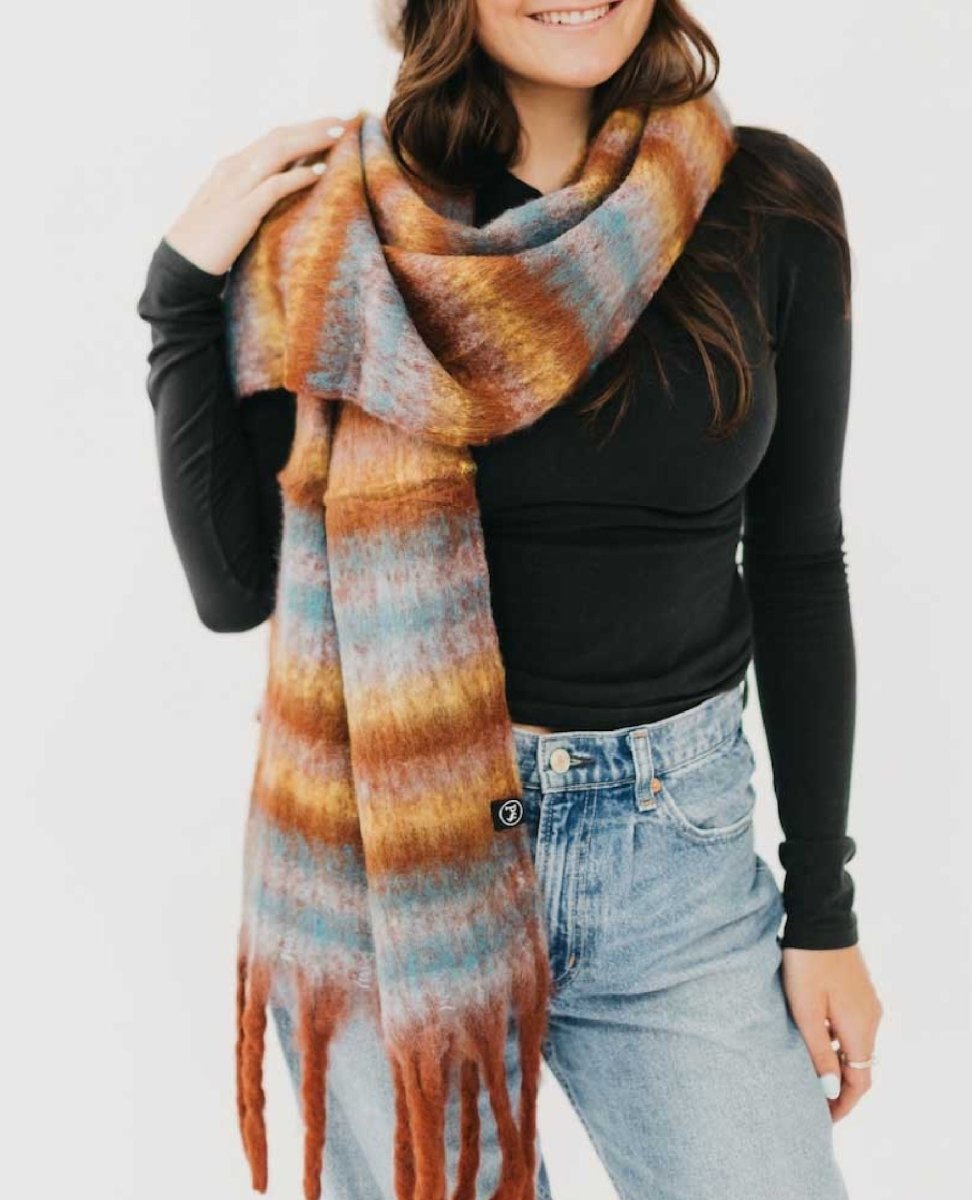 Adventure Ombre Scarf Rust - PINK ARROWS