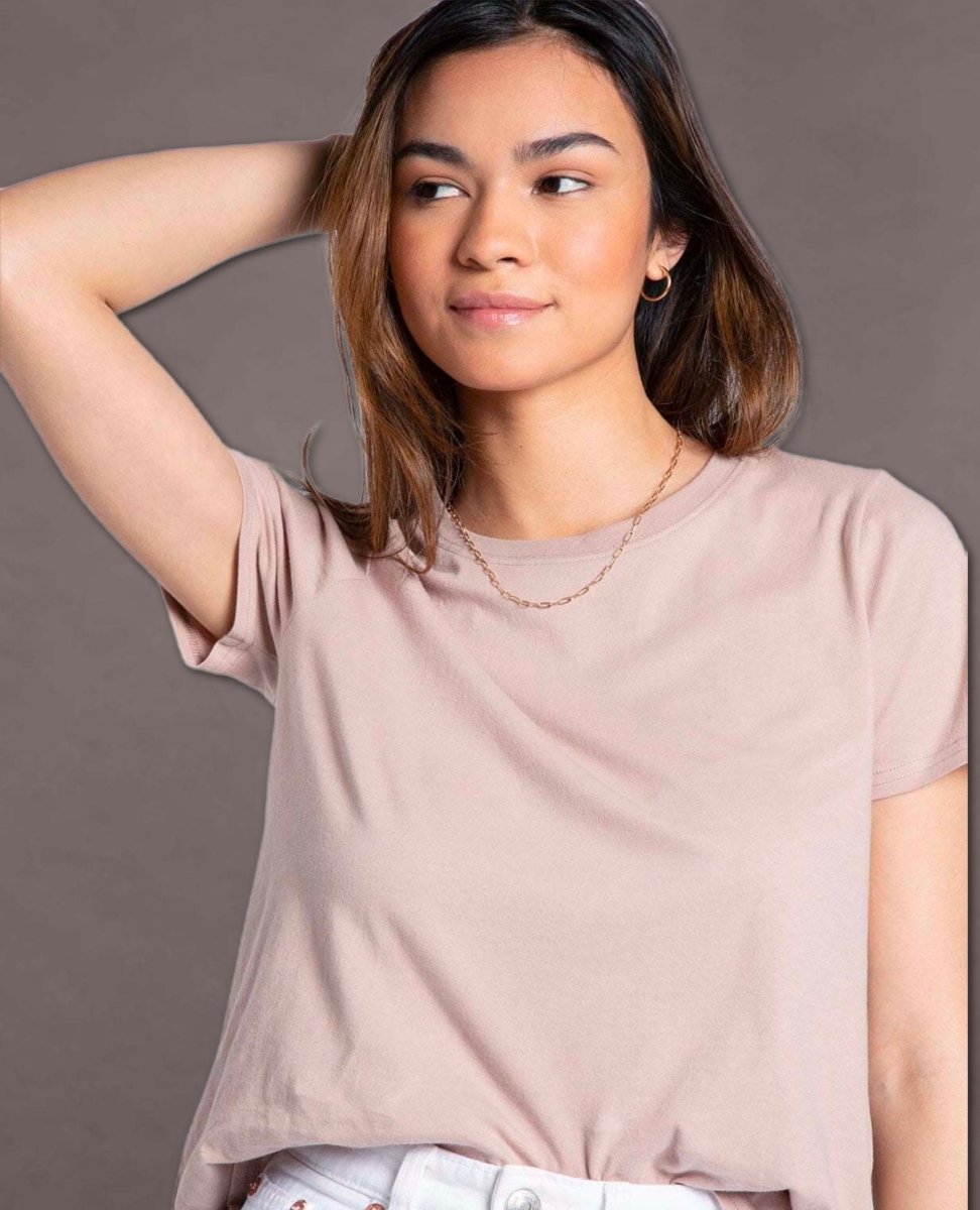 Aiden Short Sleeve Mauve Mist Tee - miamidrugpossession