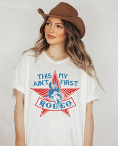 Ain't My First Rodeo T-Shirt - PINK ARROWS