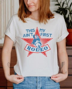 Ain't My First Rodeo T-Shirt - PINK ARROWS