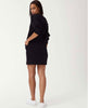 Air Essentials Crew Neck Long Sleeve Dress Very Black - miamidrugpossession