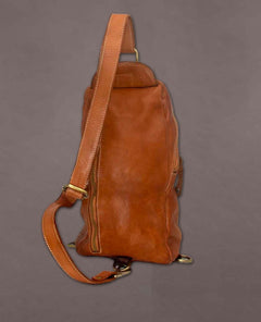 Alex Leather Sling Bag Cognac - clearpathherbicide