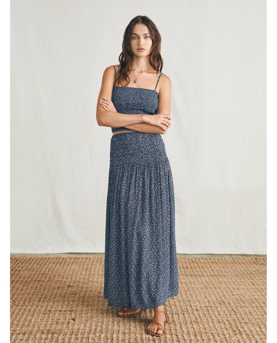 Alisee Skirt Navy Riverton - miamidrugpossession