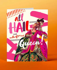 All Hail The Mother Fucking Queen Card - PINK ARROWS