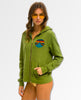 All Season Zip Hoodie Jungle Green Restocked - miamidrugpossession