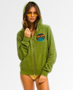 All Season Zip Hoodie Jungle Green Restocked - miamidrugpossession