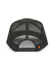 All Seasons Black Trucker Hat - PINK ARROWS