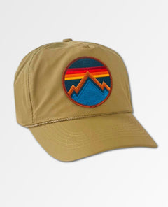 All Seasons Vintage Nylon Trucker Hat Khaki - miamidrugpossession