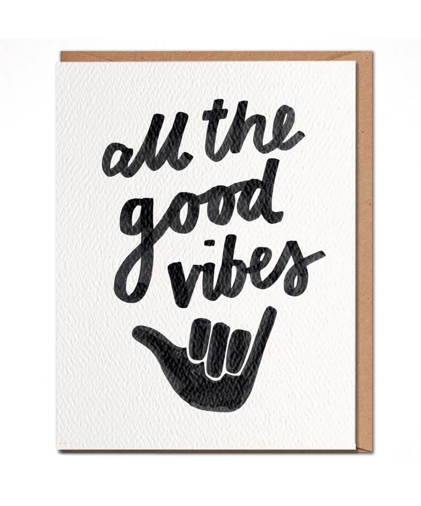 All The Good Vibes Card - PINK ARROWS