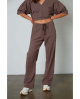 Allister Wide Leg Tie Pant Roast - clearpathherbicide