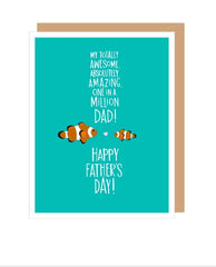 Amazing Dad Father's Day Card - PINK ARROWS