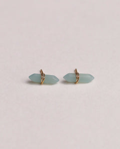 Amazonite Mineral Point Hope Earrings - clearpathherbicide