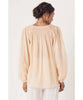 Amira Smock Blouse Apricot - PINK ARROWS