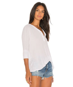 Amos Rib Tee White - miamidrugpossession