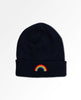 AN Rainbow Rib Cuff Beanie Black - clearpathherbicide