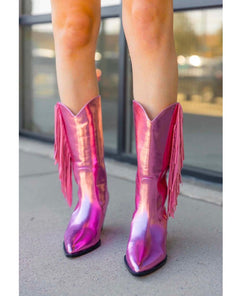 Andi Pink Fringe Boot - clearpathherbicide