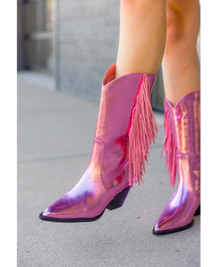 Andi Pink Fringe Boot - clearpathherbicide