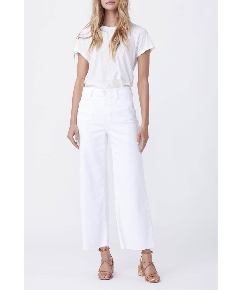 Anessa Ankle Wide Leg Crisp White - miamidrugpossession